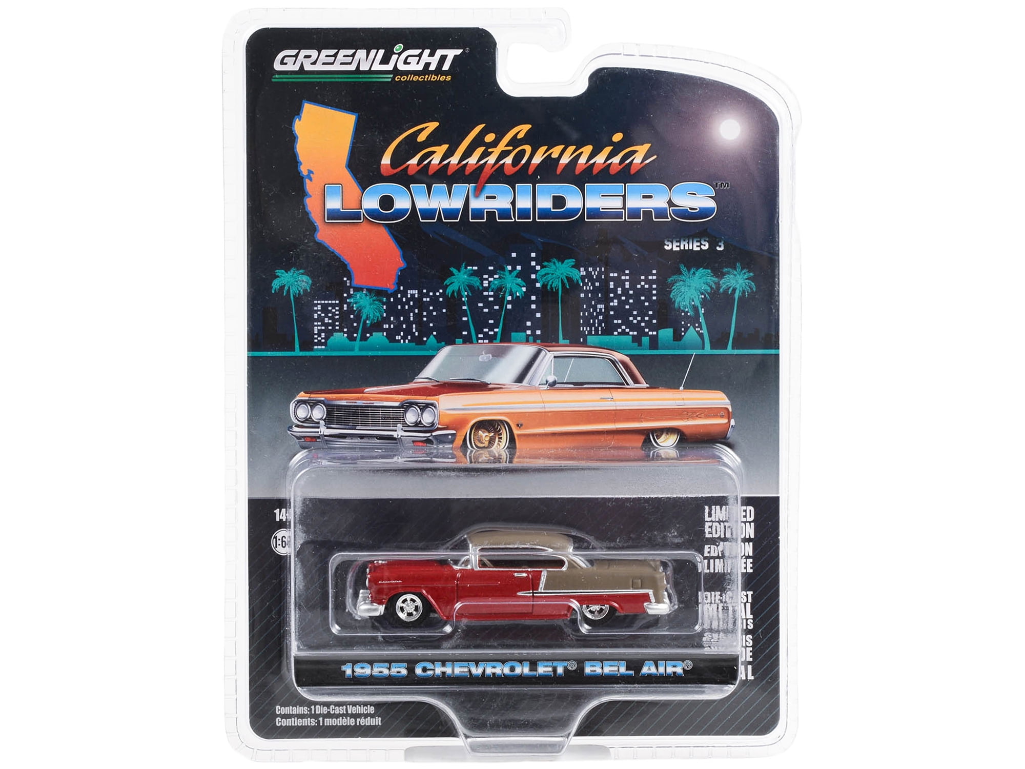 ミニカー GREENLIGHT 1964 CHEVROLET BEL AIR 2024 GREENLIGHT 1964 CHEVROLET BEL AIR CUSTOM GRAY CALIFORNIA