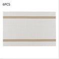 thumbnail image 1 of Tapete para mesa Tapete aislante Para tapete estilo occidental Estilo Nórdico tapete para comedor 6PCS, 1 of 11