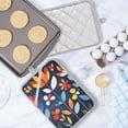 thumbnail image 5 of Yayeee Pot Holders Kitchen Heat Resistant with Pocket 7"x9.8" Cotton Oven Cooking Hot Pads, Art Flowers, 5 of 7