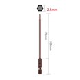 thumbnail image 1 of 100Mm H1.5-H6 Alloy Steel Magnetic Hex Head Screwdriver Bits Screw Driver Tools 2.5, 1 of 6