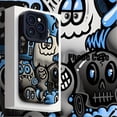 thumbnail image 1 of Blue Funny Devil Cool Mobile Phone Case for iPhone - Dirt-Resistant, Shockproof, Stylish Design, Compatible with 15/15Plus/15Pro/15ProMax, 14/14Plus/14Pro/14ProMax, 13/13Pro/13ProMax, 12/12Pro/12ProMa, 1 of 5