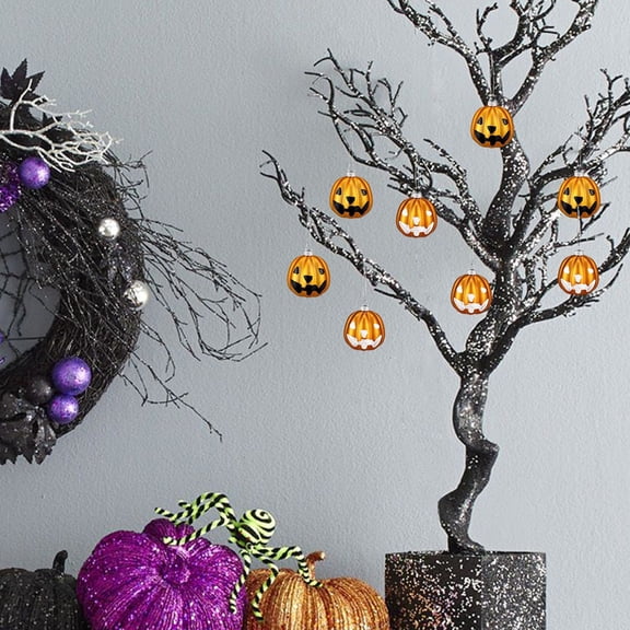 BotaniNest Halloween Decorations Halloween Pumpkin Suitable For Halloween Proof Hanging Mini Autumn Pumpkin Suitable For Parties And Seasonal Decorations.
