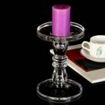 thumbnail image 1 of Decoración de candelabro simple, candelabro de centro de mesa decorativo, candelabros de candelabro de vidrio, para fiesta de cumpleaños, recepción de Pequeña Macarena candelabro, 1 of 8