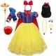 thumbnail image 3 of Disney Girl Snow White Cosplay Dress Short Sleeve Bow With Cape Cute Red Princess Costume For Girls Dress Up Carnival Costume, 3 of 5