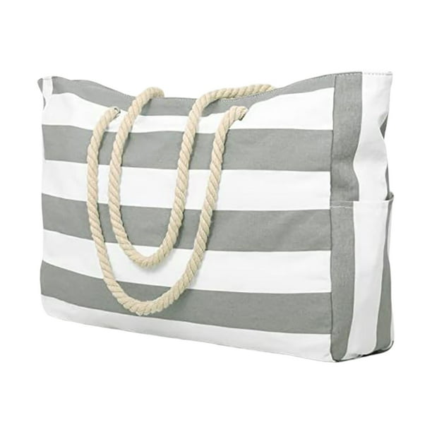 LLDYYDS Bolsos de playa para mujer Bolso grande impermeable para playa Bolsos de playa con cremallera Bolso impermeable a prueba de arena Bolso grande para piscina