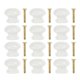 thumbnail image 1 of 12 Pcs Shroom Decor White Cabinet Dresser Pulls Wood Knobs Small Wooden Wooden Drawer Knobs, 1 of 3