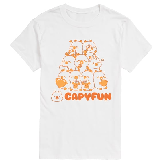 CapyFun - Capybara Pyramid Short Sleeve Graphic T-Shirt