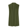 thumbnail image 5 of Diufon Womens Long Cardigan Lightweight Sleeveless Vest Tops Solid Color Blouses Coat with Pockets, 5 of 6