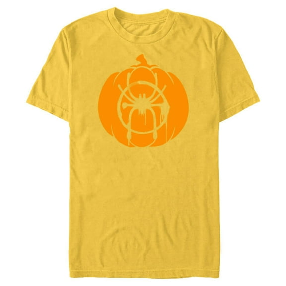 Marvel Spider-Man Miles Morales Pumpkin Halloween - Short Sleeve Blended T-Shirt for Adults - Customized-Putty Snow Heather
