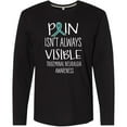 thumbnail image 3 of Inktastic Trigeminal Neuralgia Awareness Pain Isn't Always Visible Long Sleeve T-Shirt, 3 of 5