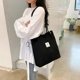 thumbnail image 2 of Tchh-Dayup Corduroy Tote Bag for Women Girl Canvas Shoulder Purse, 2 of 4