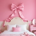 thumbnail image 3 of Lazo Rosa Grande para Decorar Habitaciones, 40 X 24 Pulgadas, Lazo de SatéN para DecoracióN de CumpleañOs, DecoracióN Gigante para Colgar en la Pared en Rosa Pastel., 3 of 5