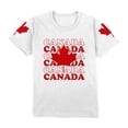 thumbnail image 5 of T-shirt Feuille d'Érable pour Garçons Drapeau du Canada Col Rond Manches Courtes Blouse Enfants Fête du Canada Imprimé Drapeau Festival Filles T-Shirt Graphique Fête du Canada, 5 of 5