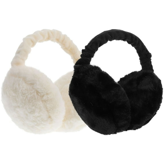 SOPOTUTU 2Pcs Casual Earmuffs Windproof Ear Protection for Adults Snowball Fights 14x10in