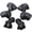 Black and Blue, variant on BOKYAN 6-Pack Action Sports Protective Gear Set with Knee Pads, Elbow Pads, and Wrist Guards for Skateboard, Cycling, Riding, and Roller Skating Safety (Size: S, Color: Black/Red)