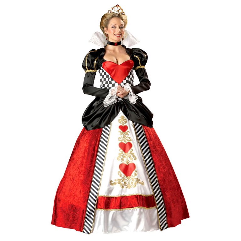 Red Queen Elite Alice Women's Halloween Fancy-Dress Costume for Adult, L -  Walmart.com