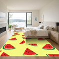 thumbnail image 3 of ODIKA 4'x6' Machine Washable Non-Slip Area Rug, Retro Yellow High Traffic Rug, Yellow, 1027400, 3 of 7