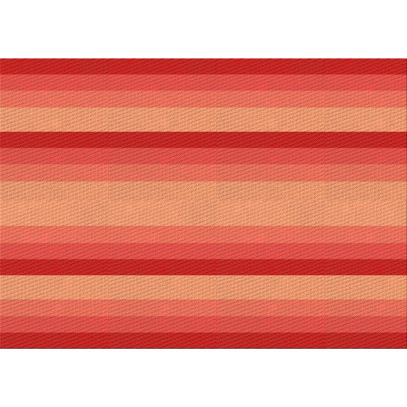 Ahgly Company Machine Washable Indoor Rectangle Transitional Red Area Rugs, 4' x 6'