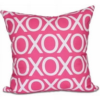 Simply Daisy 16" x 16" Valentine Print Pillow, Fuschia