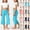 Sky Blue, variant on Y-Sunset Girls Fold Over Waist Yoga Pants, Kids Soft Stretchy Wide Leg Cropped Pants, Casual Flowy Culottes for Everyday Wear(Sky Blue/5-6 Years)