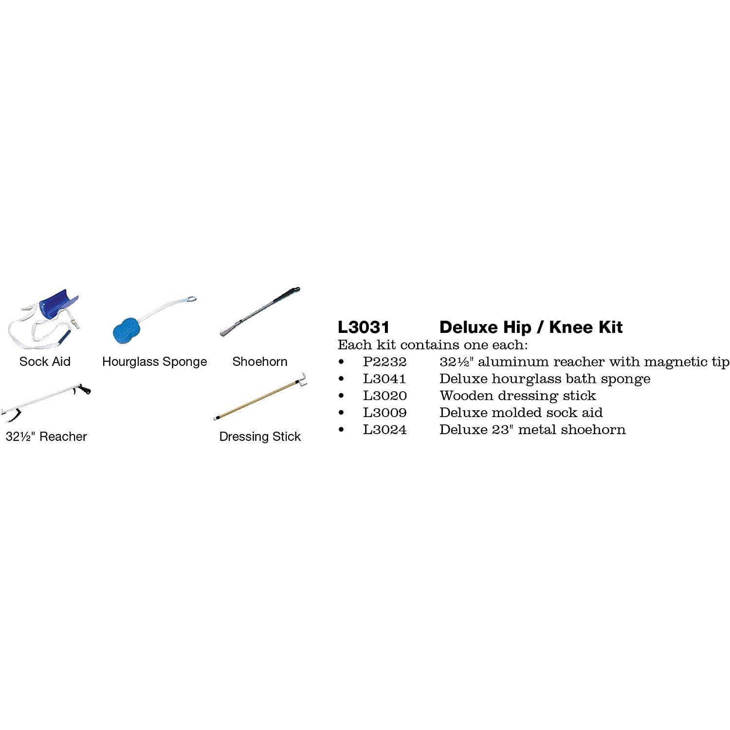 CintBllTer Everyday Deluxe Hip Kit, Deluxe with Molded Sock Aid