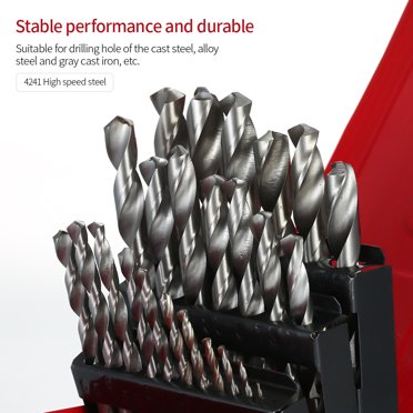 Shars 25pc HSS 6542 Jobber Drill Bit Set 1-13mm By 0.5mm 135° Split Point