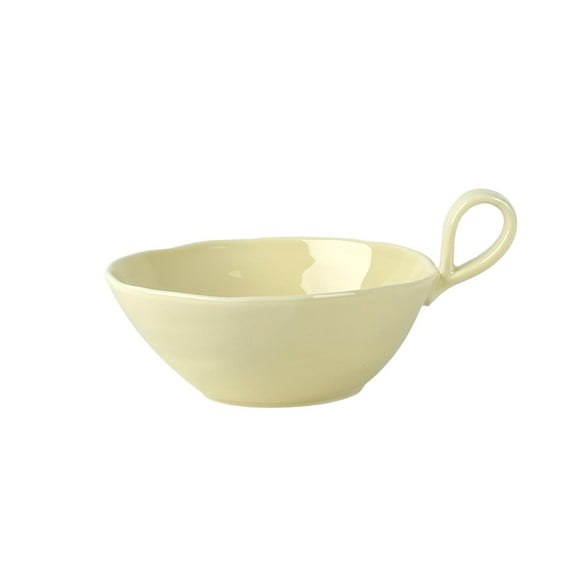 Dessert Bowl Non Slip Baking Accessory Multipurpose Pastas Bowl Porcelain Cereal White
