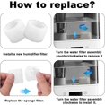 thumbnail image 4 of 20pcs Humidifier Filters for LEVOIT, Humidifier Wicking Filter Replacement Improve Humidification Efficiency Compatible with LEVOIT LV600S Dual200S Dual150 Classic300 Classic300S Classic160, 4 of 7