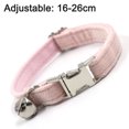 thumbnail image 2 of Collar para perros con lazo Dinheiro, 7 colores sólidos clásicos, collar ajustable de algodón suave para mascotas para perros de tamaño pequeño a mediano, 2 of 5