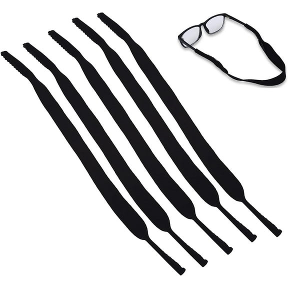 5 Pack Glasses Strap, Sports Eyeglass Glasses Holder Strap, Adjustable Eye Glasses String Strap, Sunglass Strap for Men Women Kids