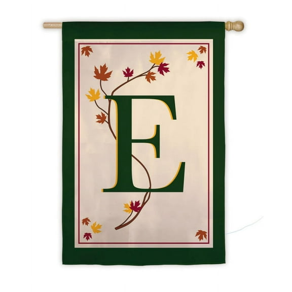 Fall Leaf Monogram, E