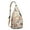 Beige-1, variant on Boho Seashell Sling Backpack – Tropical Nautical Hiking Daypack with Watercolor Shells & Coral Design, Lightweight Waterproof Travel Bag for Beach, Coastal Trips & Outdoor Adventures