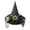 Yellow*, variant on RUTAYY Girls Witch Hat Spider Web Mesh Veil Decor Pointed Top Wide Brim Halloween Party Hats Purple
