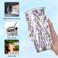 thumbnail image 6 of GZHJMY Lavender Tumbler with Lid & Straw,Reusable Double Wall Stainless Steel Vacuum Insulated Travel Mug, 6 of 7