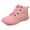 Pink, variant on Huowey Children's Five Finger Warm Thick Winter Shoes Boys and Girls Shoes Large Children Snow Boots