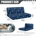 thumbnail image 7 of XYZCANDO Sea Turtle RV Dinette Cushions Comfortable RV Accessories Stretchable Couch Cover 2 Cushion Sofa Universal 2 Seat Couch Cover Stylish Loveseat Sofa Chair Cover Furniture Protector Blue, 7 of 7