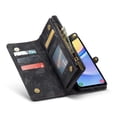 thumbnail image 3 of Case for Samsung Galaxy A15 5g Tpu Pc Handmade Leather Zipper Detachable Card Holder Wallet Cover Trifold with Strong Magnetic, 3 of 5