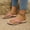 Pink, variant on YOUYEDIAN Sandals Women Summer Slip on Beach Slippers Comfortable Vacation Non Slip Orthopedic Flat Shoes (Purple)