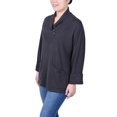 thumbnail image 2 of Petite Long Sleeve Shawl Collar Top With Pockets, 2 of 3