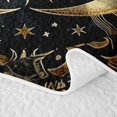 thumbnail image 5 of Homewish Boho Moon Sun Quilt King, Retro Floral Flower King Coverlet Set, 3pcs 1 Bedspread and 2 Pillowcases, 5 of 7