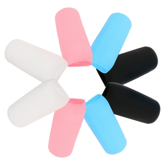 8 pcs Travel Lotion Bottle Covers Silicone Travel Container Covers Elastic Travel Bottles Covers