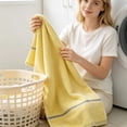 thumbnail image 5 of Hyknon Soft Hand Towels for Bathroom, 14x30" Absorbent Lightweight Quick Dry, Green Bath Face Towels, Reversible Washcloths for Kitchen Beach Gym Spa, 5 of 6