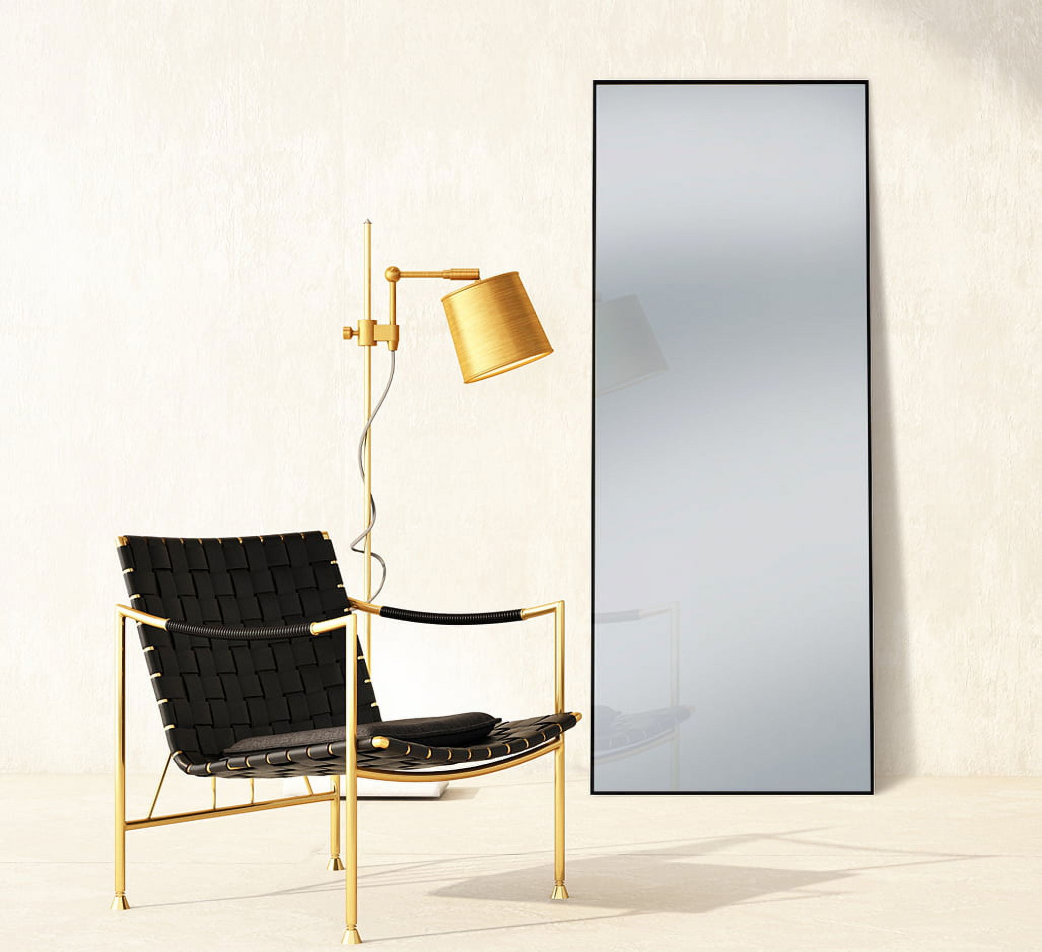 Better Homes & Gardens 27 x 70 Black Rectangle Full-Length Floor Mirror