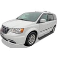 thumbnail image 2 of 2011-2020 Dodge Grand Caravan\ 2011-2016 Chrysler Town & Country Stainless Steel with 6061 Aluminum Step Pad Black Finish 6-Inch Door to Door Side Step iStep 6 Inch SS, 2 of 2