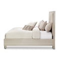 thumbnail image 4 of Michael Amini Marin 76.5"W Cal. King Faux Suede Panel Bed in Greige Beige, 4 of 9