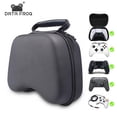 thumbnail image 2 of Universal Gaming Controller Carry Case - PU Leather Protective Storage Bag for PS4/PS5/Xbox One/Switch Pro Controllers, Portable Handheld Travel Pouch with Dual Compartments, 2 of 6
