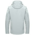 thumbnail image 7 of Little Donkey Andy Men's Warm Winter Softshell Jacket Windproof Mountain Ski Snow Coat with Removable Hood Light Gray L, 7 of 7