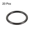 thumbnail image 3 of 32mm ID 3.8mm Thickness Metal O Ring Iron Black 20 Pack, 3 of 4