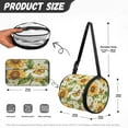 thumbnail image 5 of SEANATIVE Sunflower Round Paper Towel Bag for Home Kitchen Butterfly Toilet Paper Holder with Adjustable Strap Portable Paper Storage Box Home Decor Zipper Round Tissue Box Cover, 5 of 7