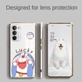 thumbnail image 2 of Motorola Moto G60 G60S G60 S G82 G52 G42 G30 G20 G10 G22 2022 G9 play G9 plus E20 Brillante Lucky Doraemon Carcasa Borde Cuadrado Revestimiento De TPU Funda Blanda, 2 of 4